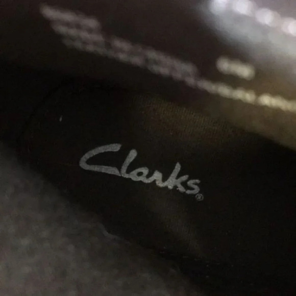 Clarks Brown Ruched Leather Ankle Zip Booties Womens 6 M Heeled Boots - Picture 9 of 12